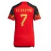 Maillot de foot Belgique Kevin De Bruyne #7 Domicile vêtements Femmes Monde 2022 Manches Courtes